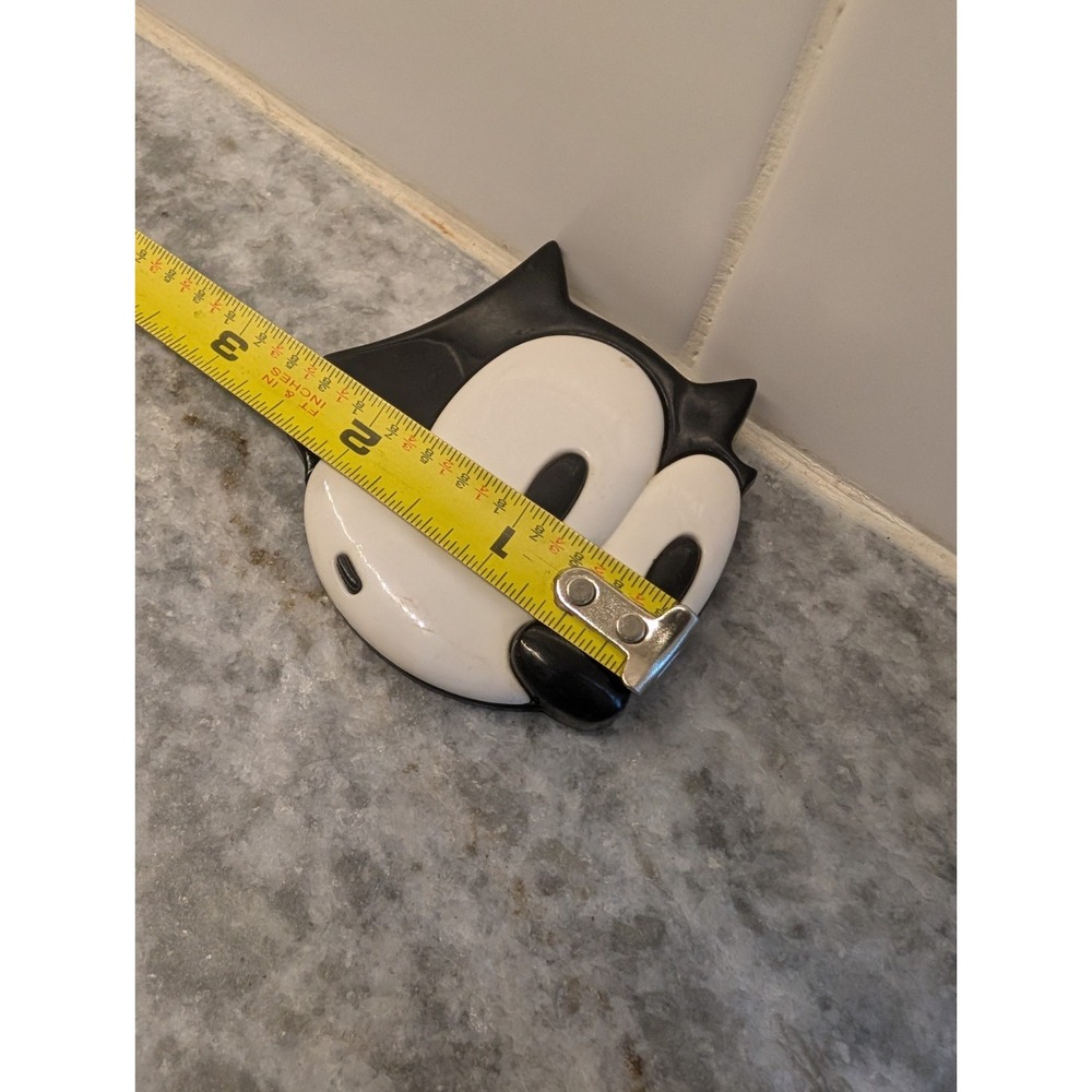 Vtg Felix The Cat Pin Brooch 1988 Large Black White Plastic 3" - Picture 2 of 8